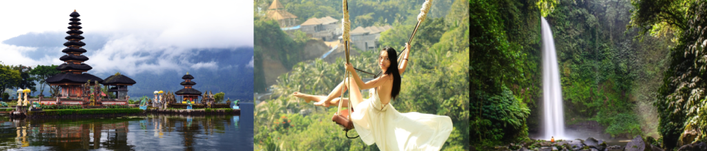 Adventure of Bali Swing Nungnung Waterfall Ulundanu Temple Leke Leke Waterfall